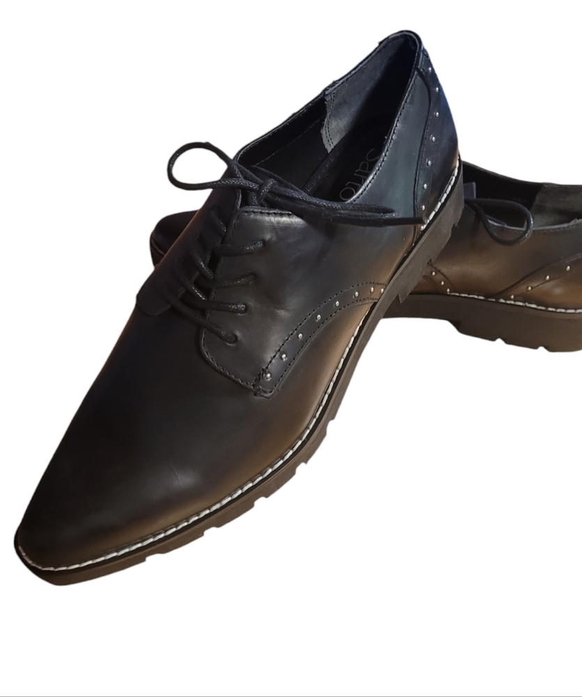 Franco Sarto women's sz 9 black oxfords like new